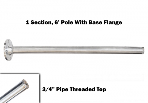 Picture of 6FT STAINLESS MARINE WINDSOCK POLE
